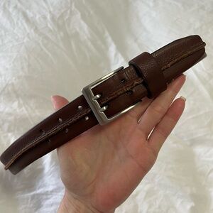 COLE HAAN | Front Seam Brown Leather Belt Men’s Size 42 | Soft Leather Sturdy